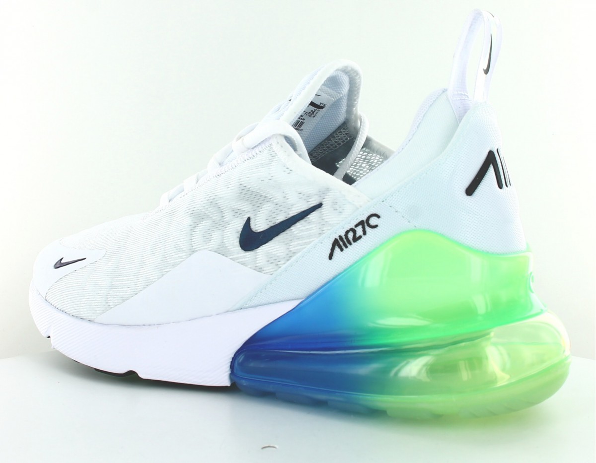 Air max 270 hot sale blanche et bleu turquoise